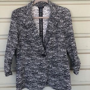 Black & White Fitted Blazer